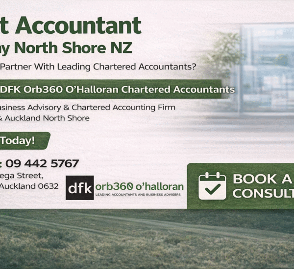 Best Accountant Albany North Shore NZ DFK Orb360 Chartered Accountants Albany office consultation banner