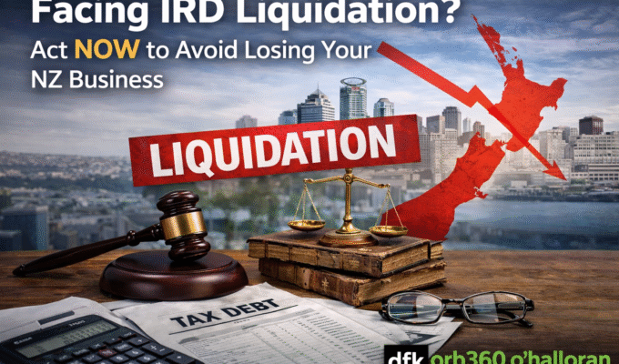 IRD liquidation NZ case involving unpaid PAYE and GST in Auckland with advisory support from DFK ORB360.