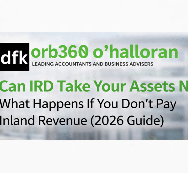 Can IRD take your assets NZ guide 2026 Inland Revenue enforcement explained by DFK Orb360 O'Halloran Chartered Accountants