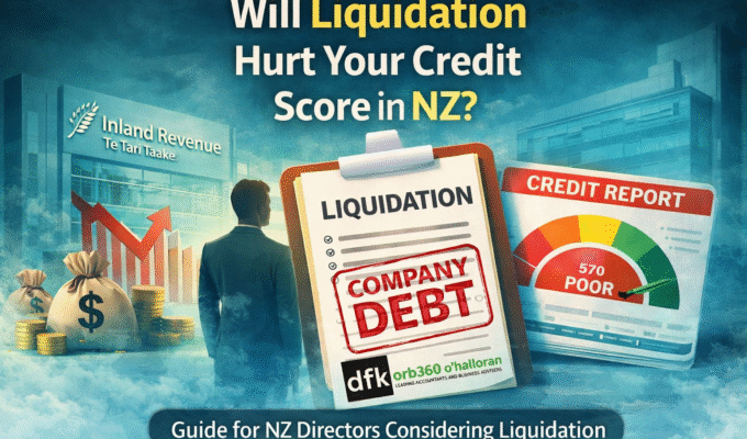 Does liquidation affect credit score NZ showing company debt, credit report impact, and financial consequences for directors in New Zealand