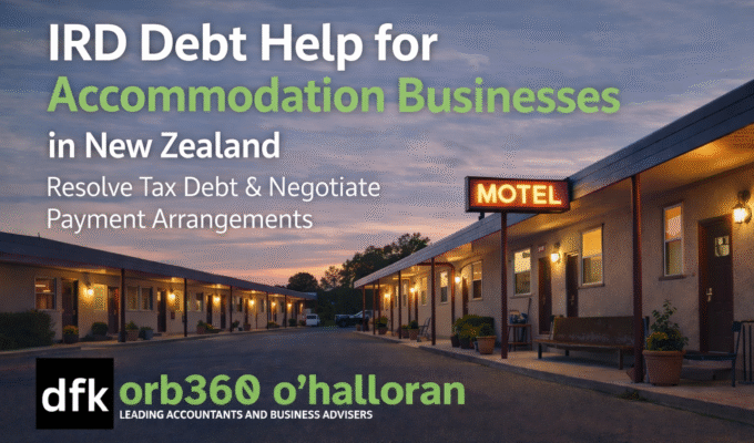 IRD debt help for accommodation businesses in New Zealand including motels and hospitality operators