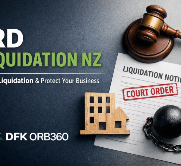 IRD liquidation NZ guide showing how to stop liquidation and protect your business in New Zealand with DFK Orb360 support