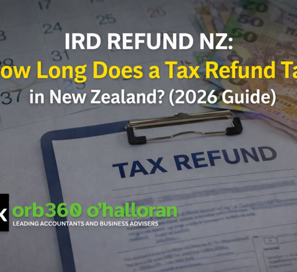 IRD refund NZ timeline showing how long tax refunds take in New Zealand with DFK Orb360 accounting services