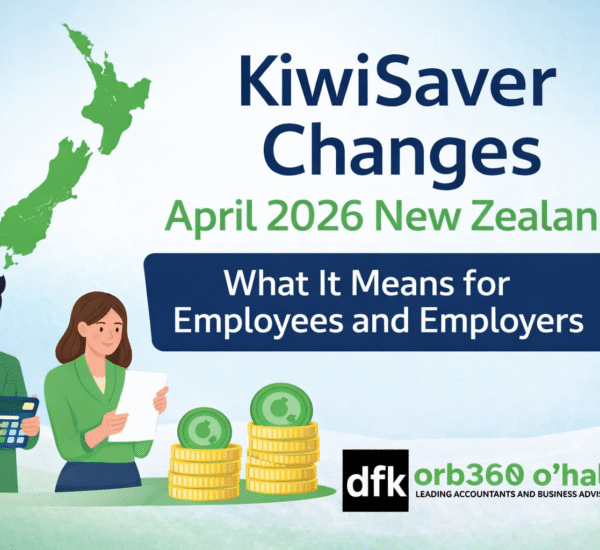 KiwiSaver changes April 2026 New Zealand showing impact on employees and employers with DFK Orb 360 accounting advisory