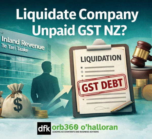 Liquidate company unpaid GST NZ showing GST debt, IRD involvement, and company liquidation process in New Zealand