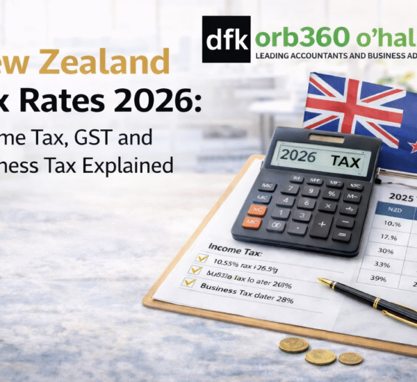 New Zealand tax rates 2026 including income tax brackets GST rate and corporate tax explained
