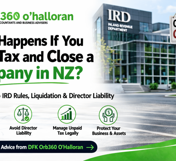 what happens if you owe tax and close a company in nz