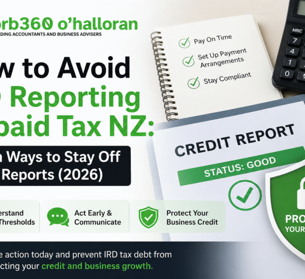 How to avoid IRD reporting unpaid tax NZ showing steps to protect credit and prevent tax debt reporting