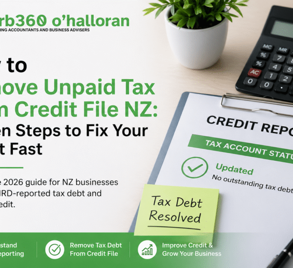 How to remove unpaid tax from credit file NZ showing steps to fix credit and resolve IRD tax debt