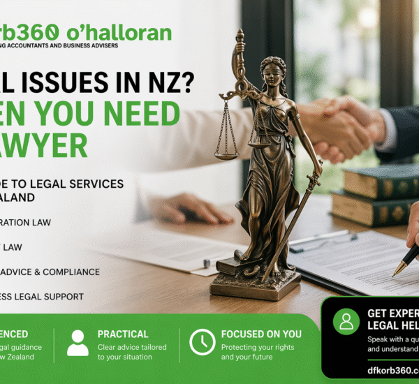 Legal Services New Zealand by DFK Orb360 showing immigration and family law support with legal consultation scene