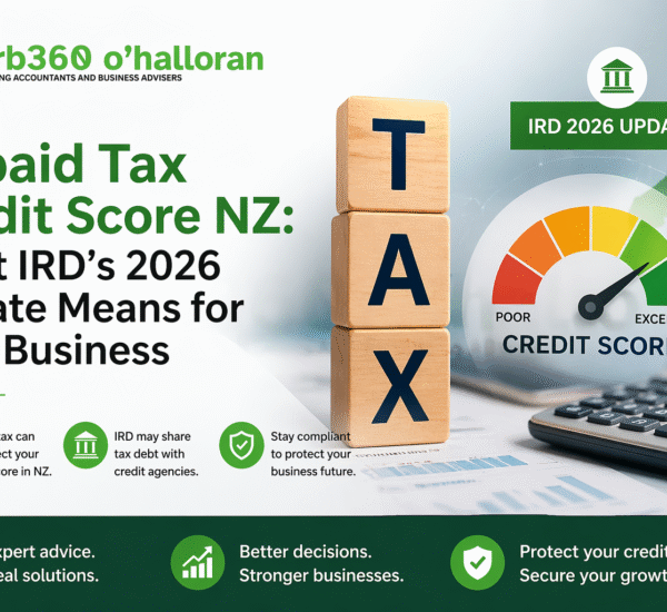 Unpaid tax credit score NZ impact explained with IRD 2026 update for businesses