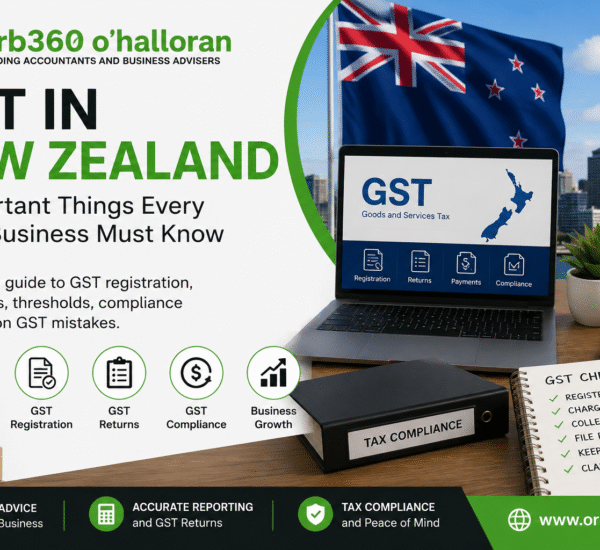 GST in New Zealand guide for small businesses featuring GST registration, returns, compliance, and tax reporting