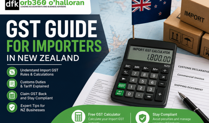 GST Guide for Importers in New Zealand with import GST calculator and customs compliance by DFK Orb360