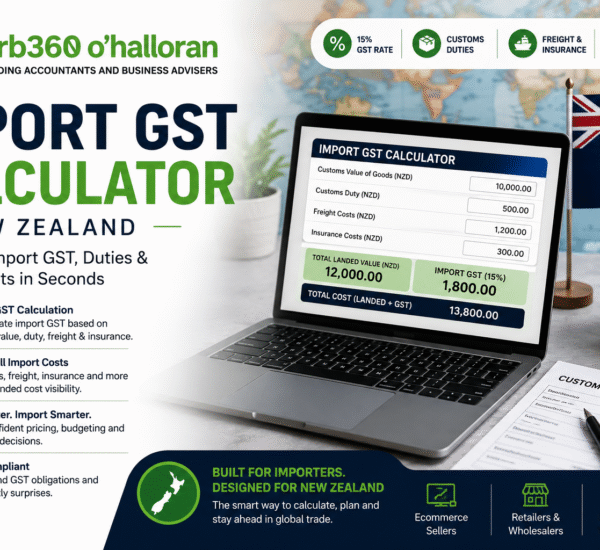 Import GST Calculator New Zealand for customs duty and landed cost calculations by DFK Orb360