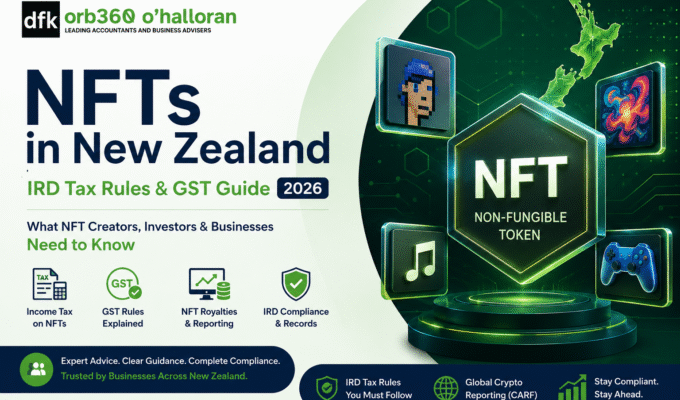 NFTs in New Zealand IRD tax rules and GST guide 2026 by DFK Orb360