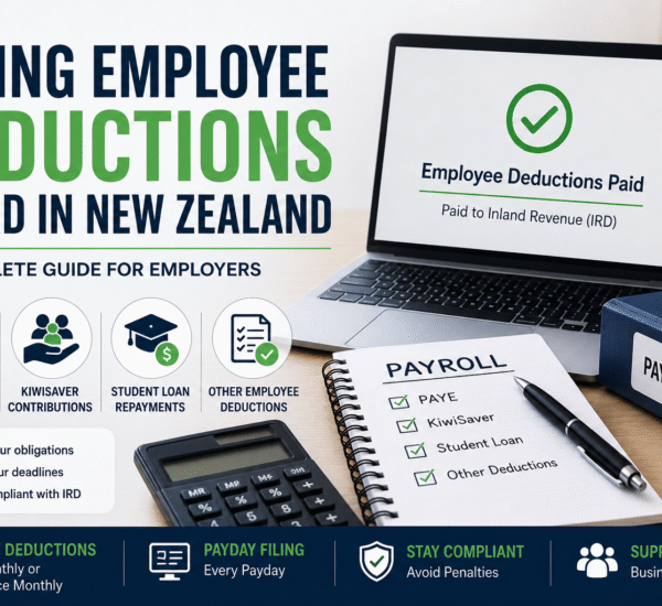 Paying employee deductions to IRD in New Zealand payroll compliance guide