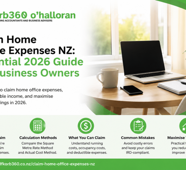 Claim Home Office Expenses NZ guide explaining home office tax deductions and business-use-of-home calculations for New Zealand businesses.