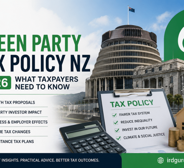 Green Party Tax Policy NZ 2026 showing wealth tax proposals, inheritance tax reforms, and impacts on New Zealand businesses and investors.