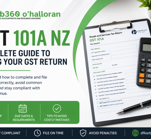 GST 101A NZ guide by DFK Orb360 explaining how to file a GST return, avoid common filing mistakes, and meet Inland Revenue GST requirements.