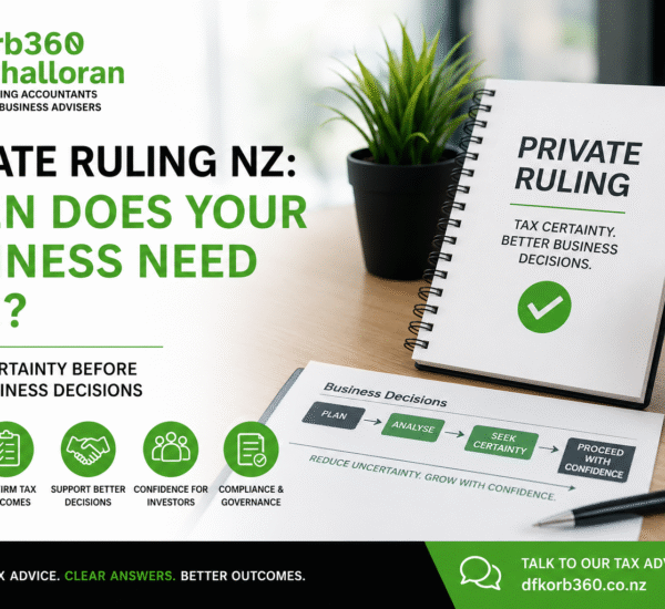 Private Ruling NZ guide explaining when businesses need tax certainty before restructures, acquisitions, and major transactions