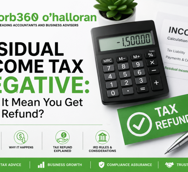 Residual Income Tax Negative: Does It Mean You Get a Tax Refund? Guide for New Zealand business owners and taxpayers by DFK Orb360.