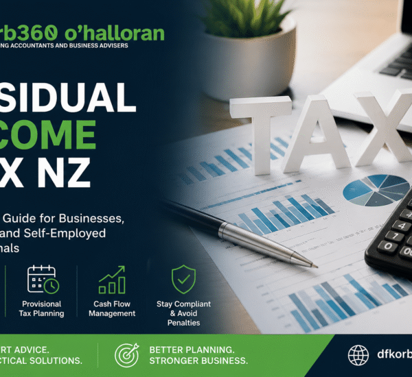 Residual Income Tax NZ guide by DFK Orb360 explaining provisional tax, cash flow planning, tax compliance, and business tax strategies for New Zealand businesses and investors.