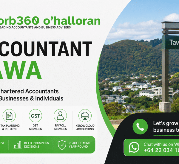 Accountant Tawa providing tax planning, GST services, Xero accounting, financial reporting, payroll, and business advisory services for businesses and individuals in Tawa, Wellington.