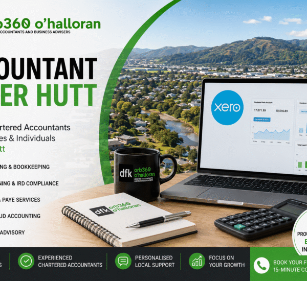 Accountant Upper Hutt providing accounting, tax planning, GST, payroll, Xero cloud accounting, audit, and business advisory services for businesses and individuals in Upper Hutt, New Zealand.