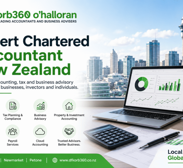 Chartered Accountant New Zealand providing accounting, tax planning, business advisory, GST, bookkeeping, investment accounting, and IRD compliance services at DFK Orb360.