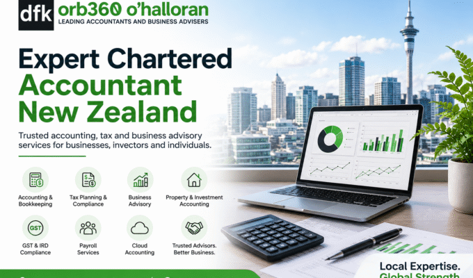 Chartered Accountant New Zealand providing accounting, tax planning, business advisory, GST, bookkeeping, investment accounting, and IRD compliance services at DFK Orb360.