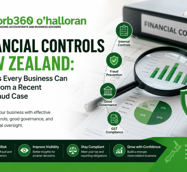 Financial Controls New Zealand guide showing governance, fraud prevention, GST compliance, and internal financial controls for businesses.