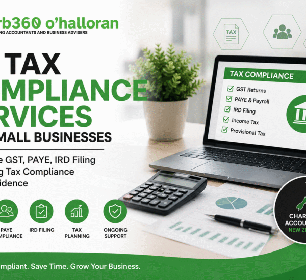 NZ Tax Compliance Services for small businesses by DFK Orb360, including GST compliance, PAYE, IRD filing, payroll management, tax planning, and outsourced accounting services in New Zealand.