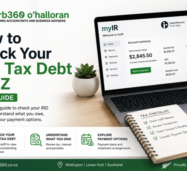 How to check IRD tax debt in New Zealand using myIR