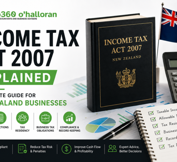 Income Tax Act 2007 guide by DFK Orb360 explaining New Zealand business tax rules, taxable income, deductions, compliance, and tax planning.
