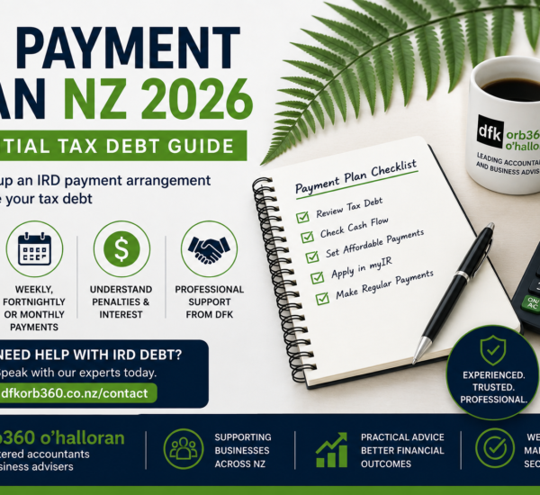 IRD payment plan NZ 2026 guide by DFK Orb360 O’Halloran
