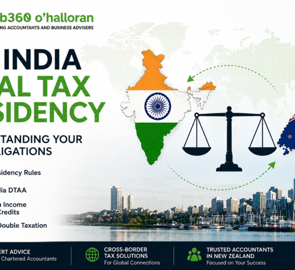 NZ India dual tax residency and cross-border tax obligations explained by DFK Orb360 O'Halloran