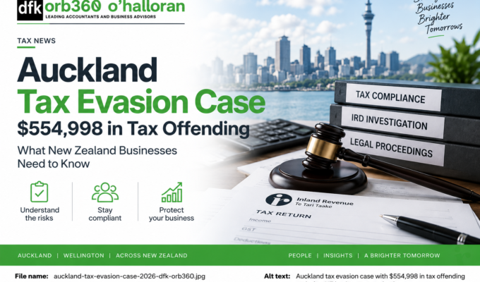 Auckland tax evasion case involving $554,998 in tax offending and key tax compliance lessons for NZ businesses