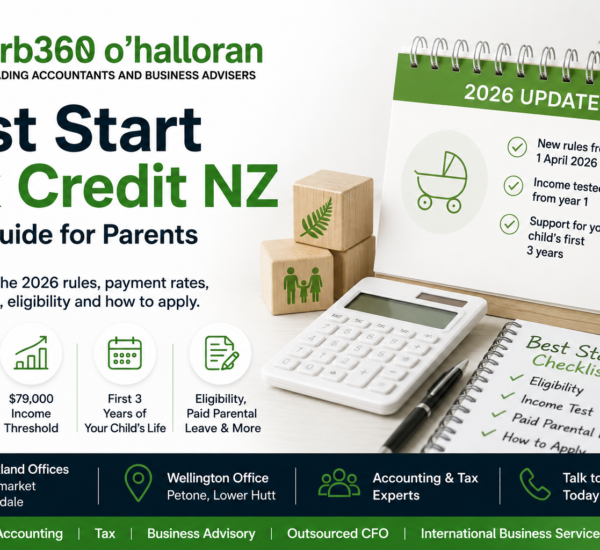 Best Start tax credit NZ 2026 guide showing payment rates, income threshold and eligibility
