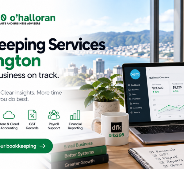 Bookkeeping services Wellington by DFK Orb360 O’Halloran