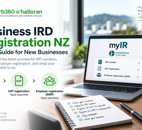 Business IRD registration NZ for new businesses and tax accounts