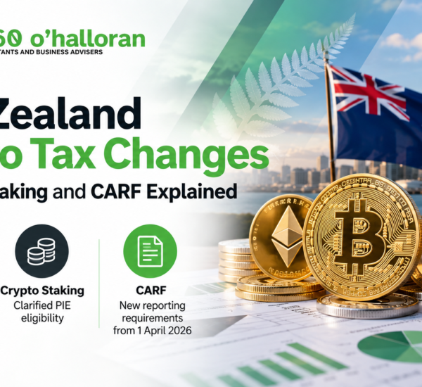 Crypto tax changes NZ including FIF RAM, staking and CARF