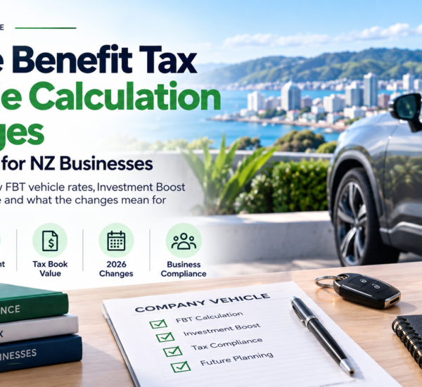 Fringe benefit tax vehicle calculation changes for company vehicles in New Zealand