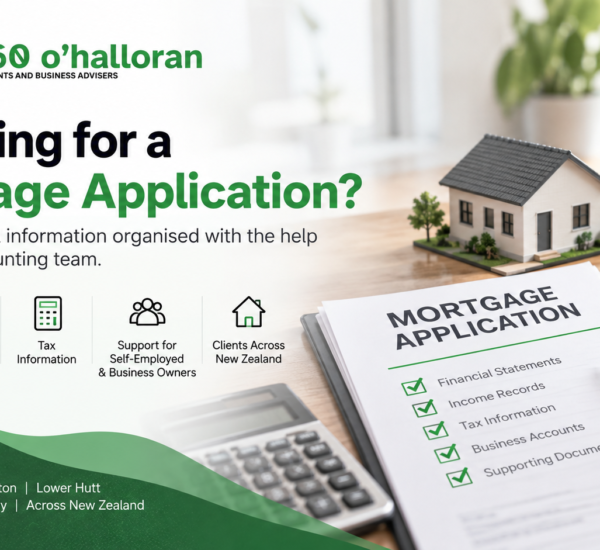 Mortgage application accountant NZ helping prepare financial information