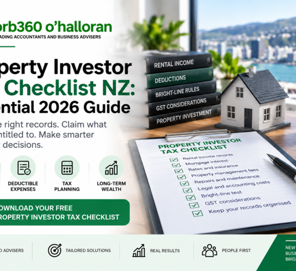 Property Investor Tax Checklist NZ for rental property tax records and deductions