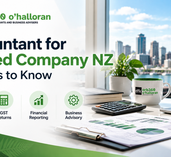 Accountant for limited company NZ guide by DFK Orb360 covering company tax, GST returns, financial reporting and business advisory