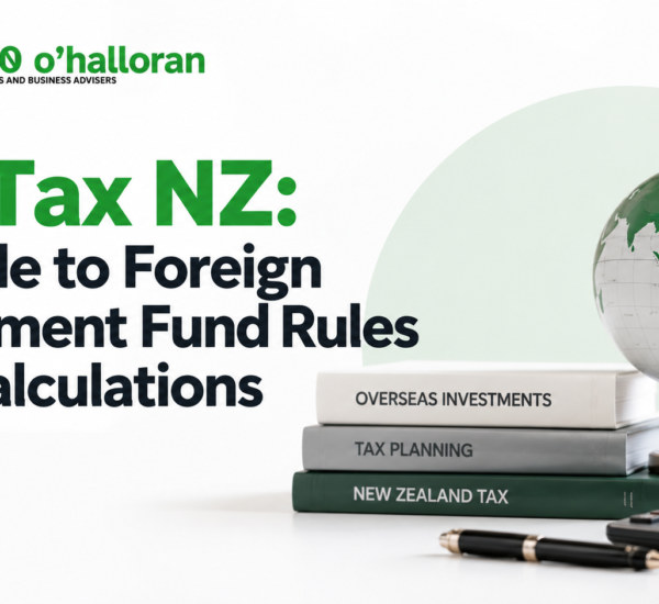 FIF tax NZ guide to foreign investment fund rules and calculations by DFK Orb360 O’Halloran Chartered Accountants.