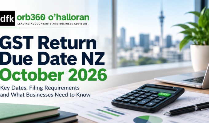 DFK Orb360 GST return due date NZ October 2026 accounting guide