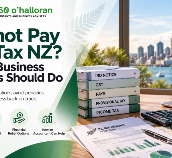 Cannot Pay IRD Tax NZ – business tax debt, GST, PAYE, provisional tax and cash flow planning.