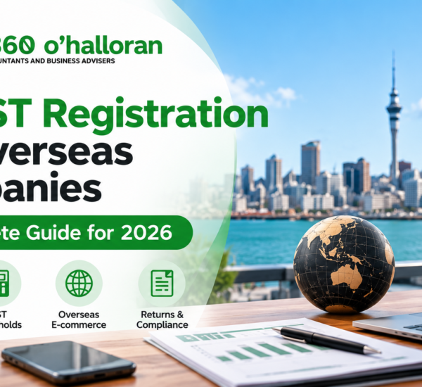 NZ GST registration for overseas companies – registration requirements, GST thresholds and compliance guide by DFK Orb360 O’Halloran.