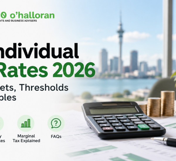 NZ individual tax rates 2026 – tax brackets, income thresholds and salary examples by DFK Orb360 O’Halloran.